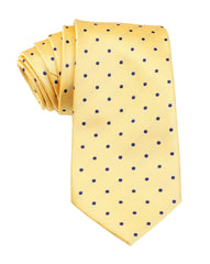 Yellow Tie with Polka Dots