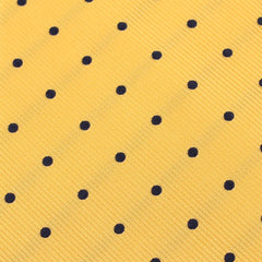 Yellow with Polka Dots Fabric Skinny Tie X003
