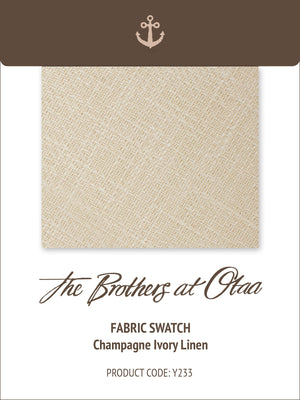 Fabric Swatch (Y233) - Champagne Ivory Linen
