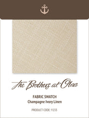 Champagne Ivory Linen Y233 Fabric Swatch