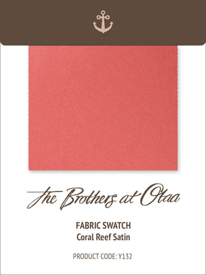 Fabric Swatch (Y132) - Coral Reef Satin