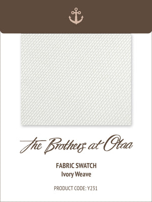 Fabric Swatch (Y231) - Ivory Weave