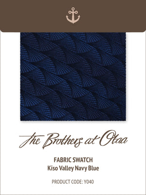 Fabric Swatch (Y040) - Kiso Valley Navy Blue