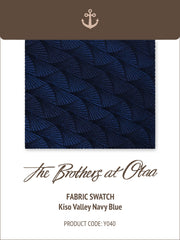 Kiso Valley Navy Blue Y040 Fabric Swatch
