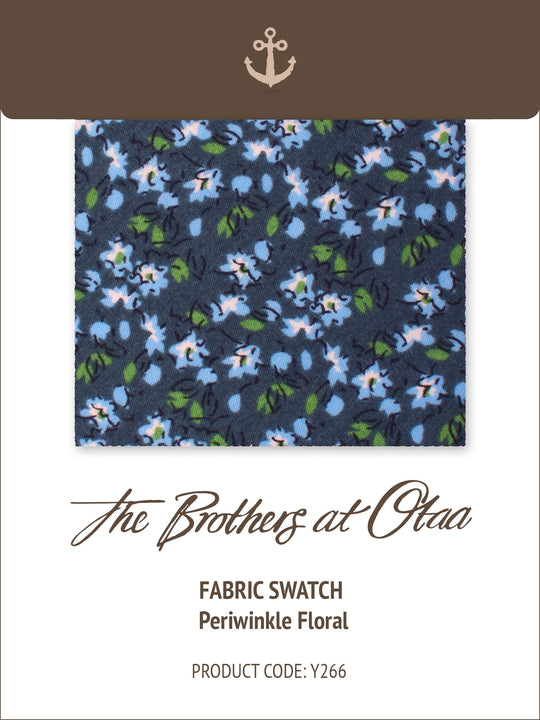 Fabric Swatch (Y266) - Periwinkle Floral