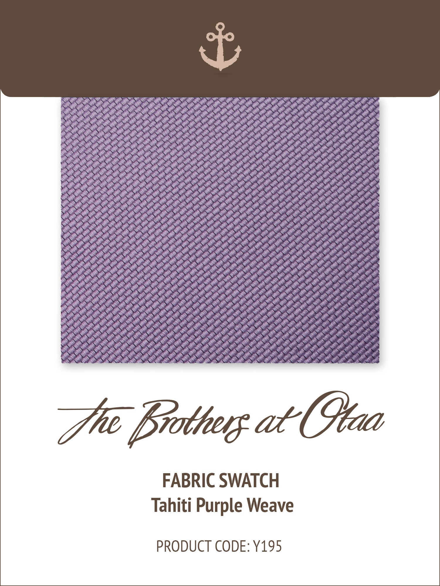 Tahiti Purple Weave Y195 Fabric Swatch