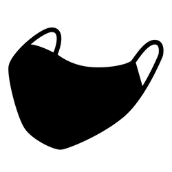 Face cover mask icon